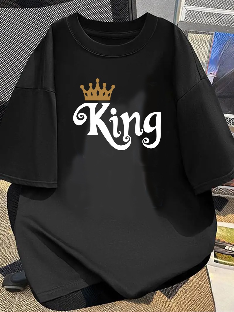 Drop Shoulder Men's T-shirt-King
