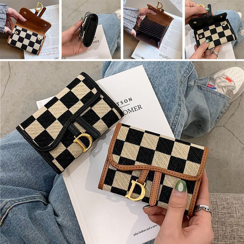 Short Wallet Women's Long Folding Women's Multi-Card-Slot Card Holder Wallet Coin Purse Fashion