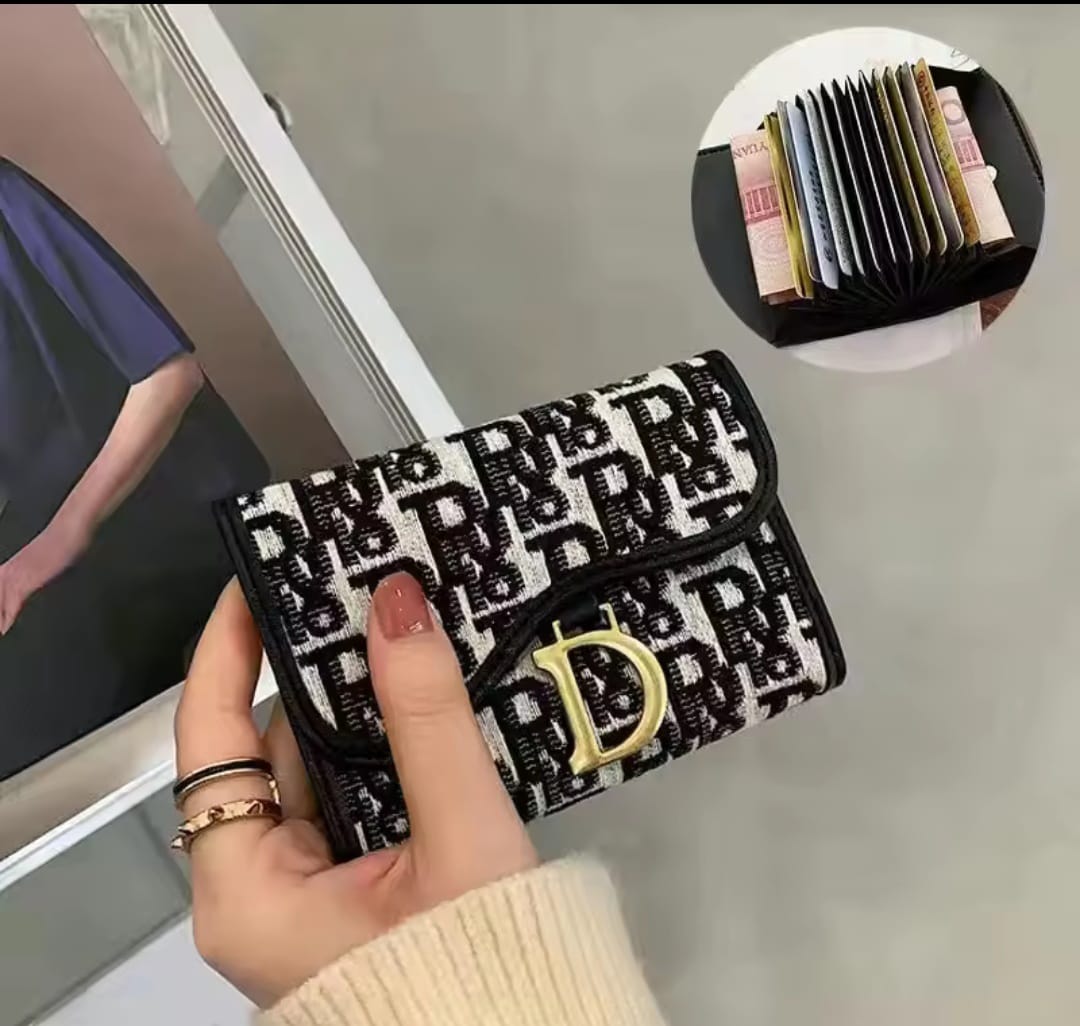Short Wallet Women's Long Folding Women's Multi-Card-Slot Card Holder Wallet Coin Purse Fashion